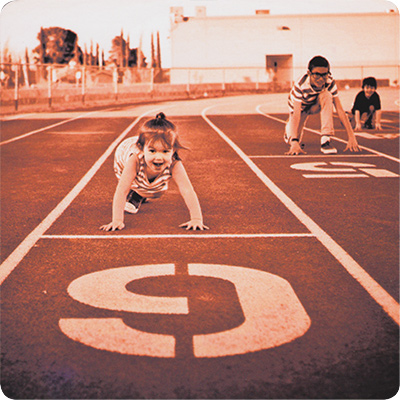 kaart van het spel 'Ik denk me sterk'