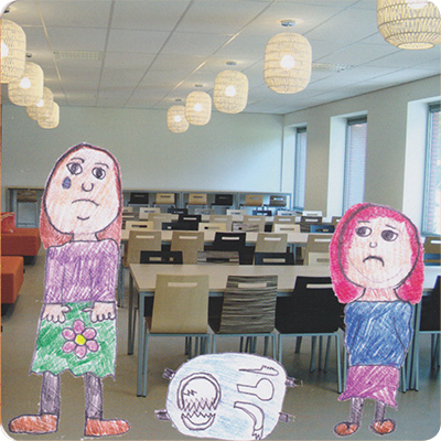 kaart van het spel 'Ik denk me sterk'