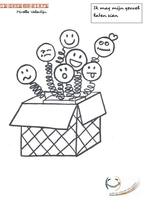 Kleurplaat 'Ik mag mijn gevoel laten zien'